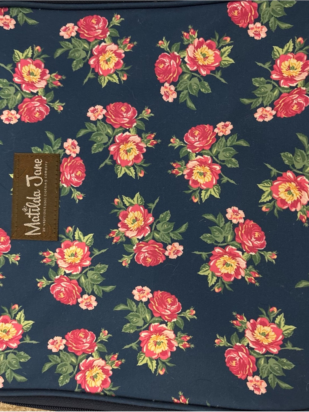 Matilda Jane Navy Floral cosmetic bag